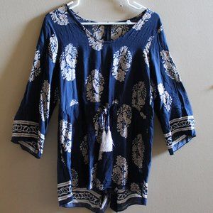 Flowy Long Sleeve Floral Romper